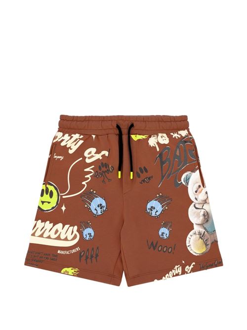 Bermuda unisex Barrow Kids in felpa cioccolato BARROW KIDS | JUBE043920